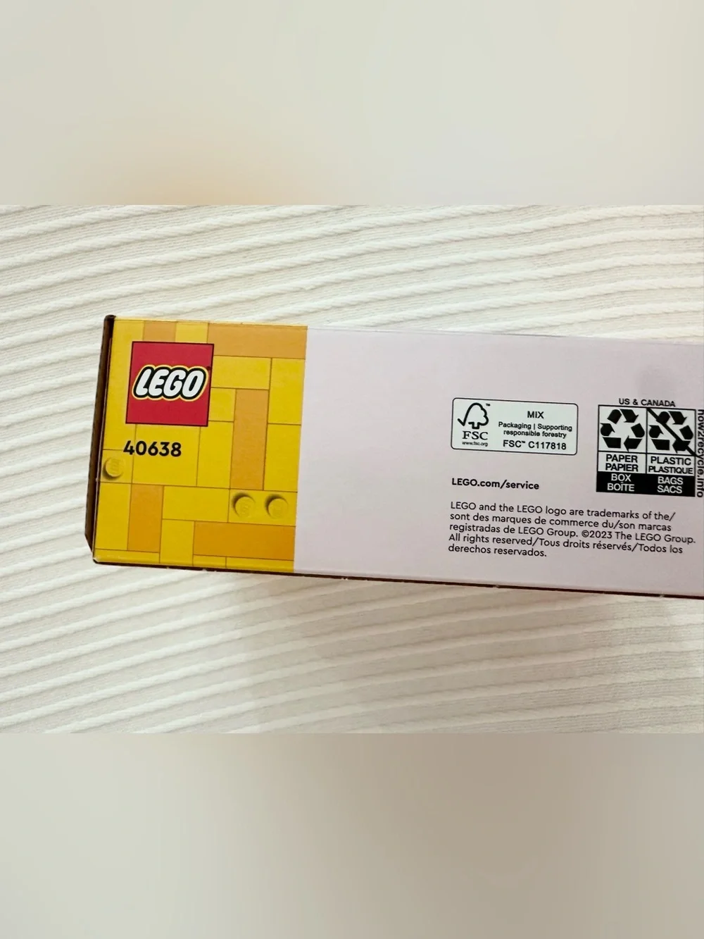 Lego Pink Heart Ornament